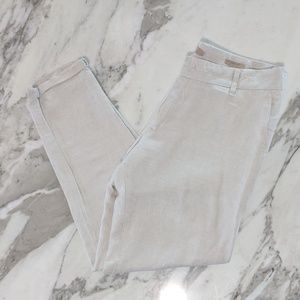 Max Jeans Linen Style Cuffed Pants